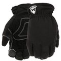 West Chester HiDexterity, Insulated Winter Gloves, Unisex, L, Saddle Thumb, Elastic, SlipOn Cuff, Black 96156BK-L